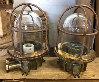 Nautical Portable Hanging Kerosene Oil Brass Ship Lantern, Size