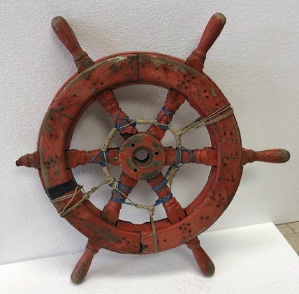 Vintage Ships Wheel- Work Boat or Yacht Wheel -- 26 diam.