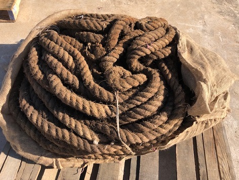 Vintage Weathered Thick Nautical Rope 30 Ft / Nautical Primitive