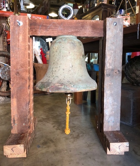 Sold at Auction: Small Brass bell with hanger and Clapper